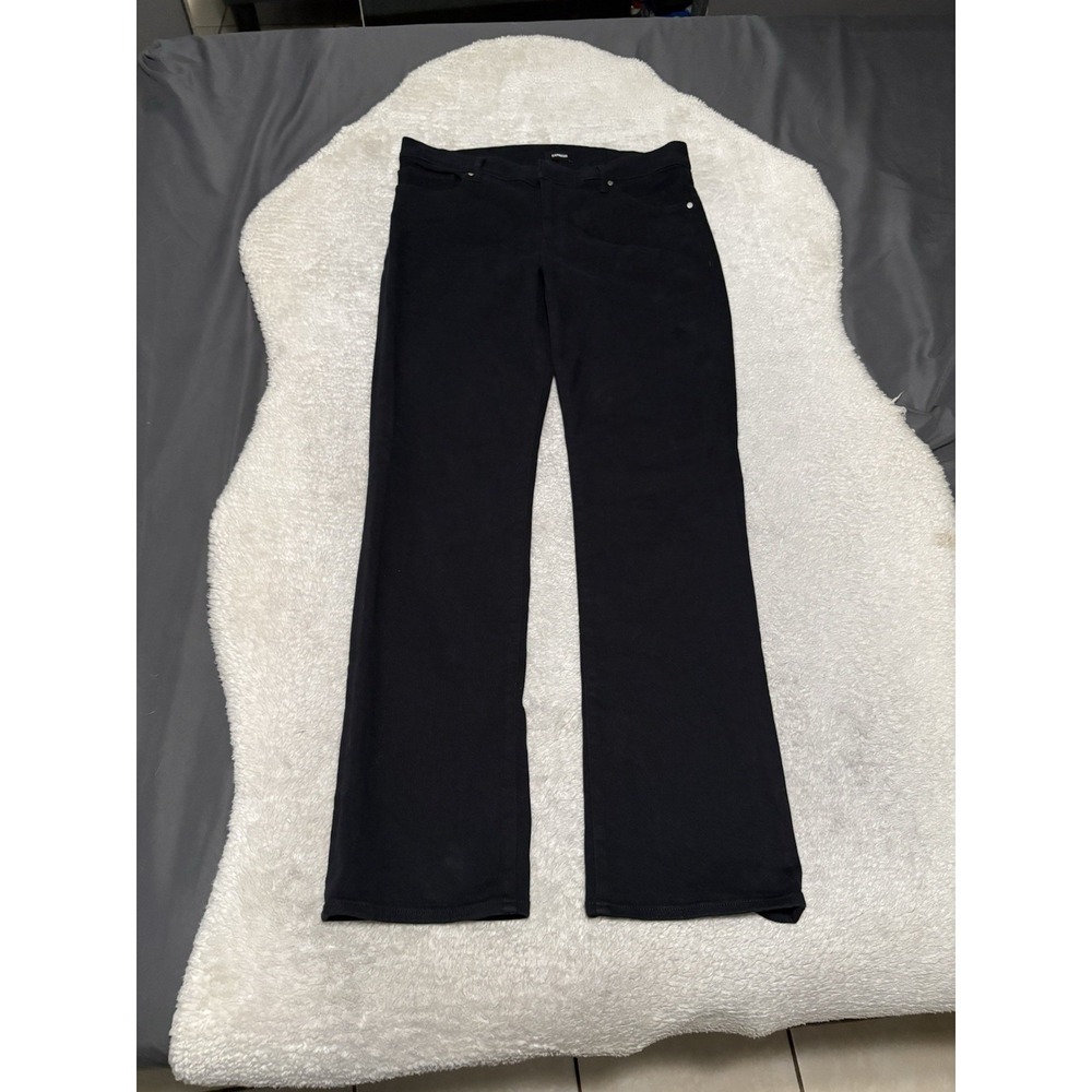 Express Editor Boot Low Rise Black Jeans Size 10R Pants Stretch
